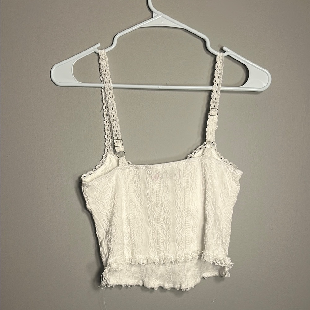 Edikted Lacey Knit Tank Top - White - Picture 4 of 4